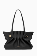 Ferragamo Gancini Soft Bag in Leather