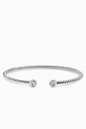 David Yurman Micro Cable Flex Round Bracelet in Sterling Silver