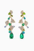 Anabela Chan Emerald Triteia Earrings in 18kt Yellow Gold Vermeil