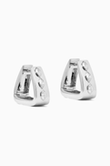 Maison H Jewels Marquise Diamond Huggies in 18kt White Gold