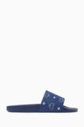 MCM Monogram Slides in Rubber