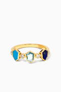 Damas Spring Diamond Ring in 18kt Yellow Gold