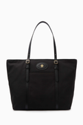 Bally B Light Tote Bag in Nylon & Leather