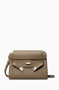 Tory Burch Mini Lee Radziwill Shoulder Bag in Pebbled Leather