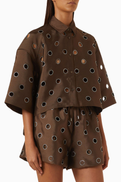 SANDRO Jupiter Rhinestone-embellished Shirt