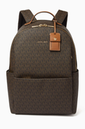 Michael Kors Large Sable Backpack in Signature Coated Canvas