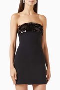 David Koma Sequin Trim Mini Dress