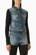 Coperni Hybrid Rib Jacket in Denim
