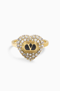 Valentino Garavani Coeur Royal Swarovski Ring in Metal