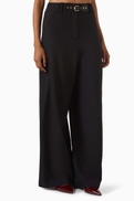 Maje Piumato Wide-leg Pants