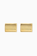 Heaven Mayhem Autumn Stud Earrings in Brass