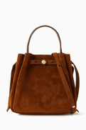 Tory Burch Romy Bucket Bag in Suede