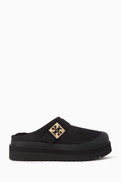 Tory Burch Mellow Shearling Mules in Suede