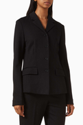 12 STOREEZ Slim-fit Blazer in Wool-cotton