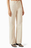 Enza Costa Straight-leg Jeans in Denim