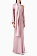 NASS Shawl Cold-shoulder Gown