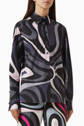 Pucci Marmo-print Shirt in Cotton-poplin