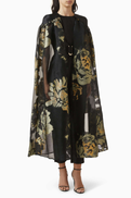 Poca & Poca Floral Cape Jumpsuit