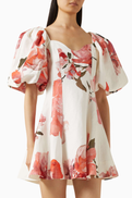 Aje Moderna Mini Dress in Linen Blend