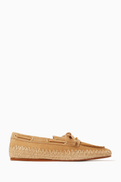 Schutz Loafers in Suede & Raffia
