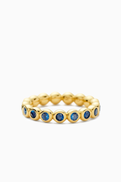 Missoma Tennis Eternity Stacking Ring in 18kt Gold-plated Brass