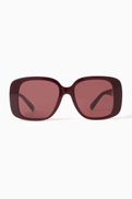 Tory Burch Pierced Square Sunglasses in Acetate