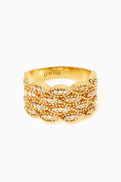 Lynyer Ravi Nova Ring in 24kt Gold-plated Brass