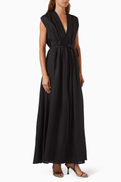 Scanlan Theodore Belted Dress in Linen