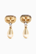 Valentino Garavani Ovalette Swarovski Earrings in Metal