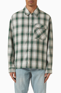 Represent Flannel Shirt in Waffle-knit