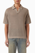 Represent Beverly Open-Knit Polo