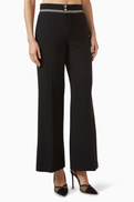 Frame Prime Wide-leg Pants in Viscose Blend