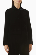 12 STOREEZ Button-up Jacket in Velvet
