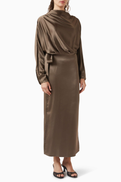 Staud Phoebe Dress in Silk