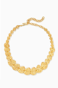 Joanna Laura Constantine Statement Petal Choker Necklace in Gold-plated Metal