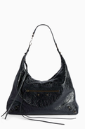 Balenciaga Medium Le City Hobo Bag in Arena Lambskin