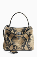 Balenciaga Mini Rodeo Handbag in Python-embossed Calfskin