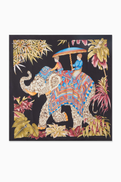 Ferragamo India-print Scarf in Silk