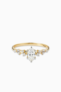 NASS Marquise Diamond Ring in 14kt Yellow Gold