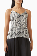 Anine Bing Ellen Python-print Top