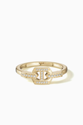 Damas Links DD Iconica Diamond Ring in 18kt Gold