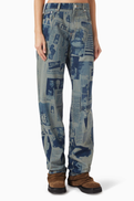Jean Paul Gaultier Newspaper-print Jeans