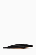 Tom Ford Julianne Flat Mules in Satin
