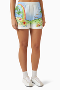 Casablanca Aloha Shorts in Silk-twill