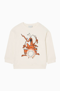 Stella McCartney Insect Playing Drums Sweatshirt
