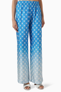 Casablanca Gradient Monogram Pants in Silk