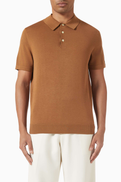SANDRO Polo Shirt in Cotton & Silk