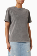 Acne Studios Rubber-logo T-shirt in Cotton