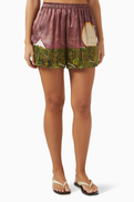 Donde Esteban La Sierra Shorts in Silk