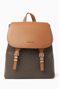 Michael Kors Medium Quinn Backpack in Signature Logo Canvas